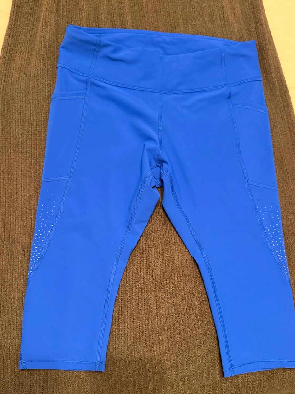 Royal Blue Athletic Capri Leggings